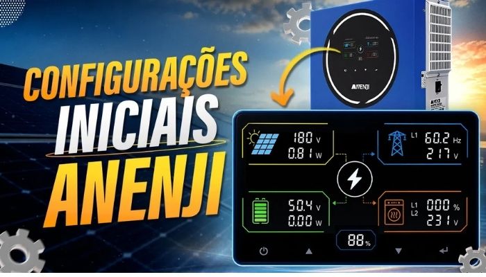 APRENDA! Como Configurar Inversor Híbrido Anenji 5kW | BarbaSolar