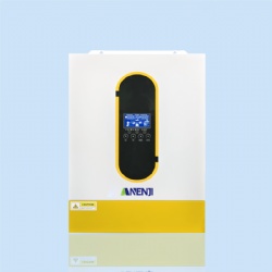 ANENJI 6200W 48VDC Hybrid Solar Inverter 120A MPPT Dual Outputs Pure sine wave PV 60-500Vdc Lithium Battery Activation Anti-shock Design