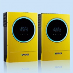 ANENJI 12KW Hybrid Solar Inverter 230Vac MPPT 120A Solar Charger 500Vdc 1 Phase & 3 Phase Dual Output LED Ring Lights Touchable Button Built-in WIFI BMS Support